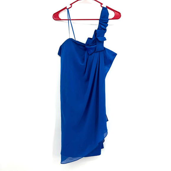 Max & Cleo Dresses & Skirts - Max and Cleo size 2 aqua sky one shoulder mini dress blue